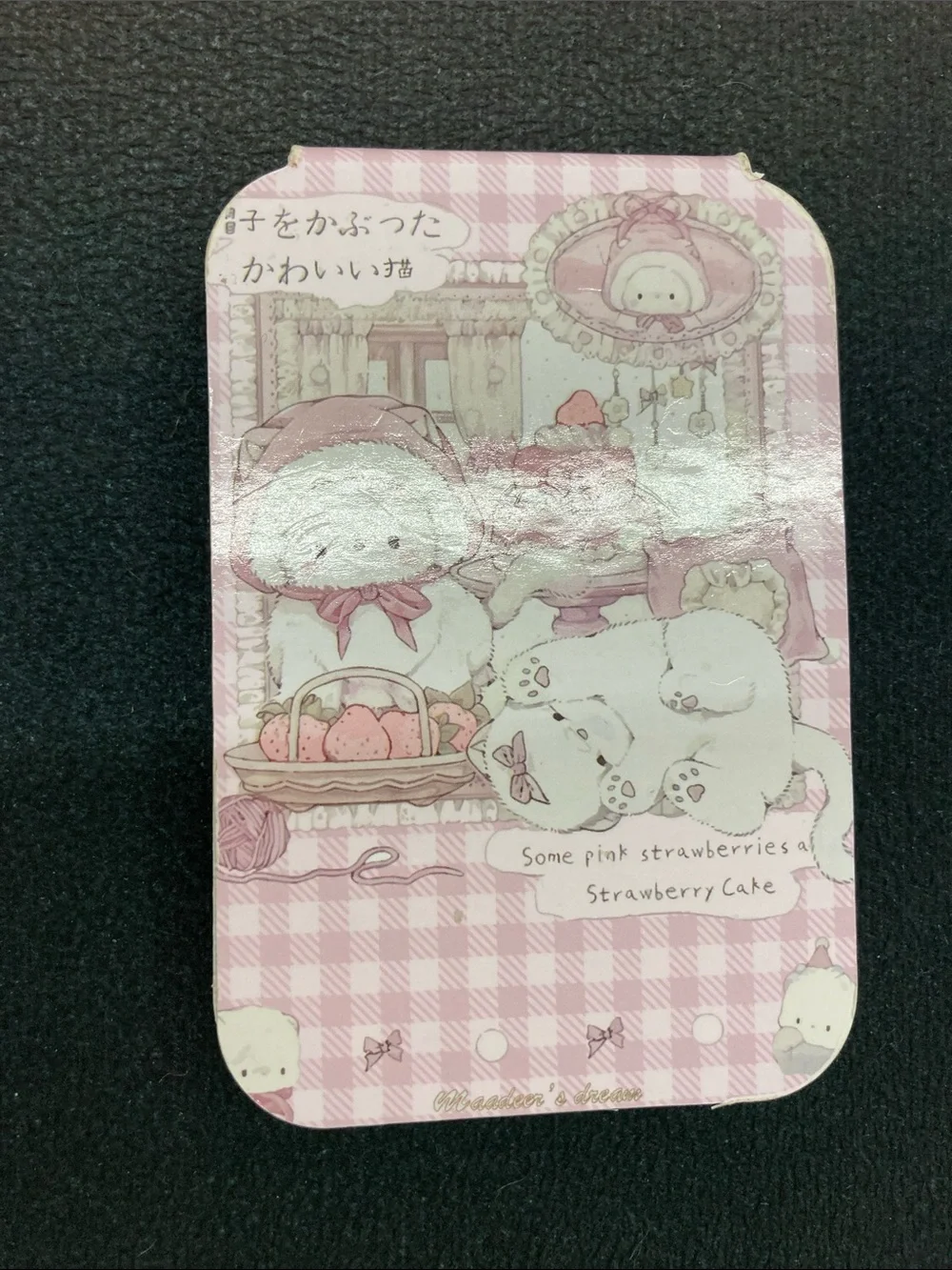 Pink Strawberry Kitty Small Pets Bedding Accent